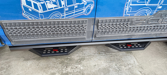 Etapas laterais pretas de aço inoxidável de placas de corrida ISO9001 para a plataforma de Ford F150